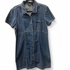 Liz Claiborne Lizwear Blue Denim Mini Dress